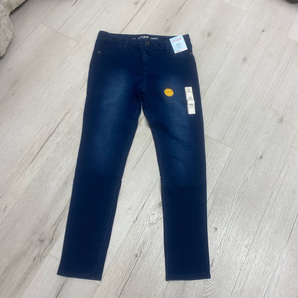 Cat & Jack Dark Navy Jegging Leggings for Girls - Picture 2 of 7